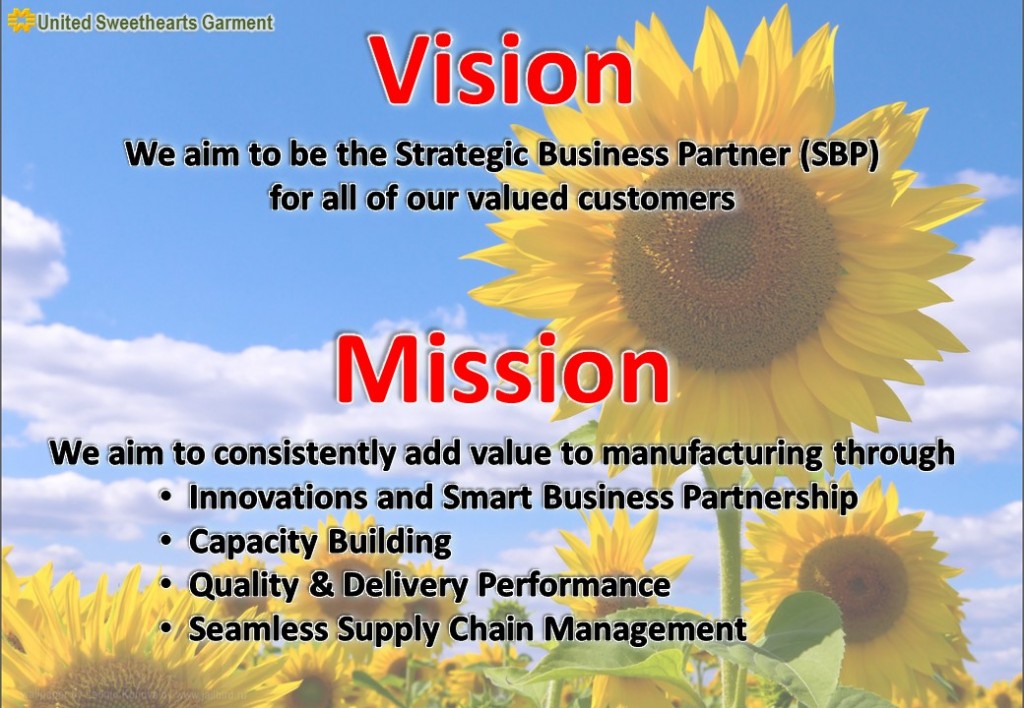 VS3_Vision  Mission of USH (sunflower-white)